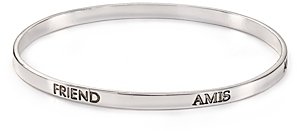 Carolee Friend 5 Languages Sterling Silver Bangle - Bloomingdale's Exclusive