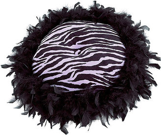 JCPenney Seventeen Zebra Darling Round Decorative Pillow