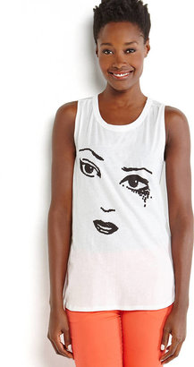 Patterson J. Kincaid MAN REPELLER By White Graphic Face George Tank