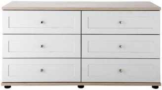 Consort Furniture Limited Caya Ready Assembled 3 + 3 Chest Of Drawers
