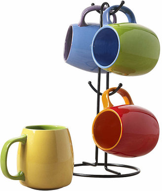 Tabletops Unlimited Tabletops Gallery 5-pc. Two-Tone Mug and Tree Set