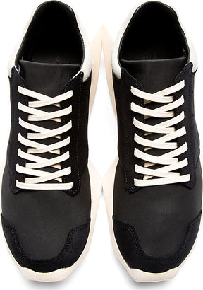 Rick Owens Black & White Sculpted Sole adidas Edition Sneakers