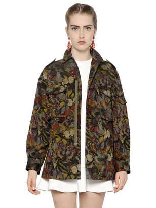 Valentino Butterfly Printed Cotton Jacket