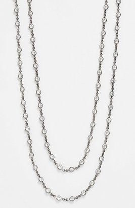 Nordstrom Alainn Extra Long Bezel Cubic Zirconia Necklace Exclusive)