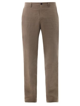 John Varvatos Linen-blend trousers