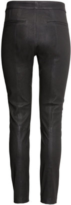 H&M Leather Pants - Black - Ladies