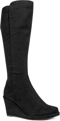 Next Black Wedge Long Boots