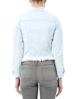 MiH Jeans Frayed-edge denim jacket