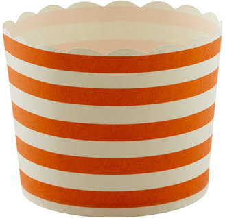Container Store Large Baking Cups Stripe Orange Pkg/20