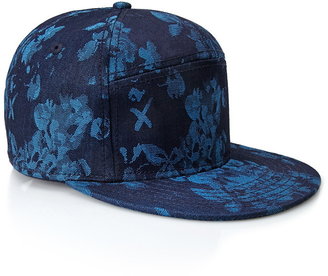 21men 21 MEN Paneled Floral Snapback Hat
