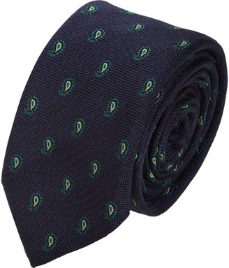 Barneys New York Mini Paisley Tie