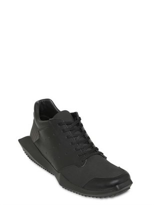 Rick Owens Leather & Nylon Sneakers