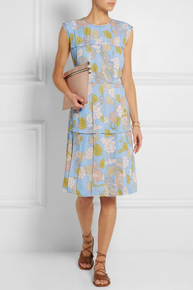 Bottega Veneta Floral-print georgette dress