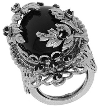 Juicy Couture Black Filigree Ring