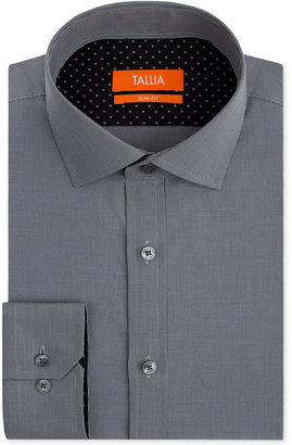 Tallia Slim-Fit Shadow Mini-Check Dress Shirt
