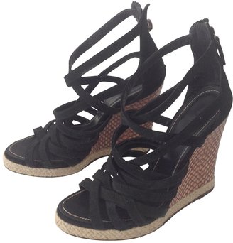 Barbara Bui Black Suede Sandals
