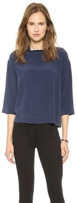 L'Agence LA't by Rolled Collar Blouse