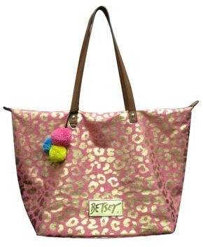 Betsey Johnson Glam A Zon Canvas Tote Bag