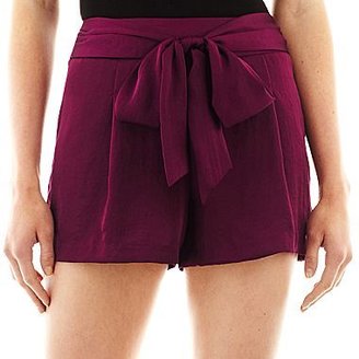 JCPenney Bisou Bisou® Tie-Front Soft Shorts