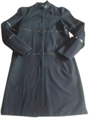 Jil Sander Black Leather Coat