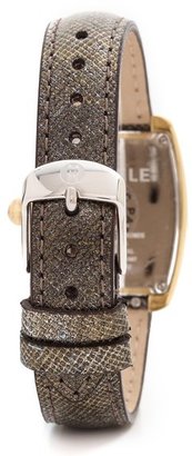 Michele 16mm Painted Saffiano Leather Watch Strap