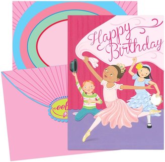 Eeboo Dancing Girls Birthday Card - 6 ct