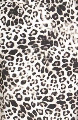 Vince Camuto Leopard Print Drawstring String Pants (Regular & Petite)