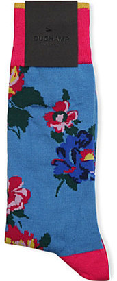 Duchamp Floral mid-calf socks - for Men