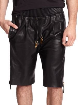 Giuseppe Zanotti Leather Shorts