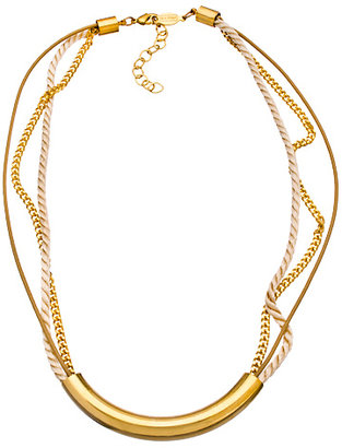 A.V. Max Gold Cord Three Strand Necklace