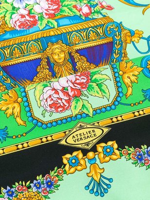 Versace Pre Owned 1980's floral urn print scarf