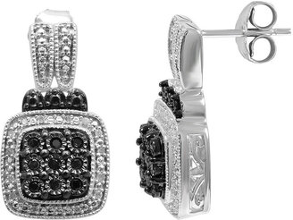 Black Diamond FINE JEWELRY 1/5 CT. T.W. White & Color-Enhanced Earrings