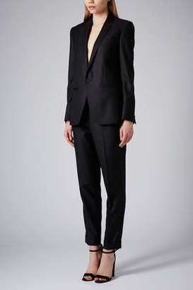 Topshop Womens Modern Tailoring Tailored Suit Blazer - Black
