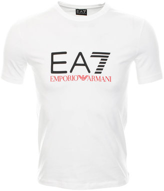 Emporio Armani EA7 Train Graphic T Shirt White