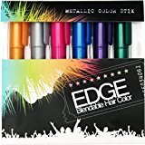 Hair Chalk | Metallic Glitter Temporary Hair Color - Edge Chalkers - Lasts up to 3 Days, No Mess, Built in Sealant, 80 Applications Per Stick, Works on All Hair Colors-6 COUNT.