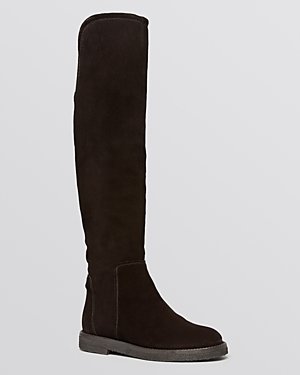Vince Flat Over The Knee Boots - Coleton Crepe