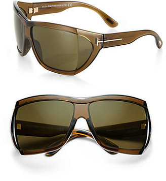 Tom Ford Eyewear Wrapped 62mm Square Sunglasses