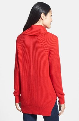Chaus Textured Cowl Neck Tunic Sweater