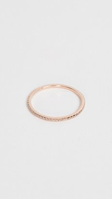 Ef Collection 14k Rose Gold Diamond Eternity Stack Ring
