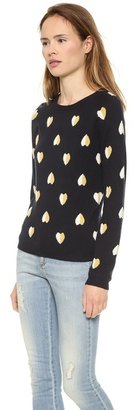 Chinti and Parker Queen of Hearts Cashmere Sweater