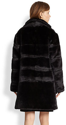 Marc by Marc Jacobs Quilted Faux Fur Coat