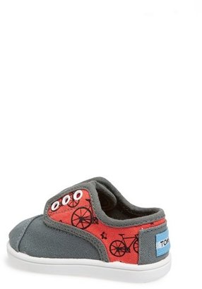 Toms 'Cordones Tiny - Peace N' Bikes' Sneaker (Baby, Walker & Toddler)