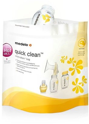 Medela Quick Clean 5-Pack Micro-Steam Bags Yellow/white