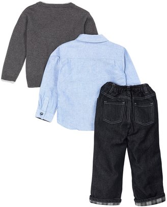 Wendy Bellissimo Caridigan, Jeans, & Shirt Set (Baby Boys)