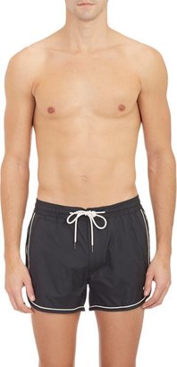 Marc by Marc Jacobs Contrast Trim Swim Shorts-Black