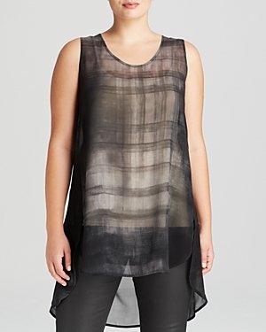 Eileen Fisher Plus Abstract Striped Tunic