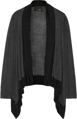 Line Surrounded draped fine-knit cardigan