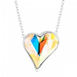 Jon Richard Aurora borealis sweetheart necklace made with SWAROVSKI ELEMENTS