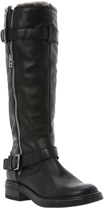 Dune Tooding Faux Fur Lined Knee High Leather Boots