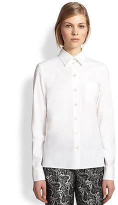 Michael Kors Stretch Cotton Poplin Shirt